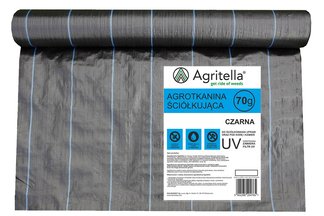 Agrotkanina czarna na metry Agritella, szerokość 0,8m 70g