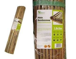 Mata bambusowa, osłonowa z listew bambusowych, 1,8x3m 