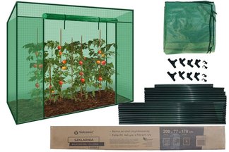 Ogrodowy tunel foliowy na pomidory Vulcanus 2x0,77x1,7m