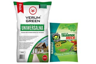 Uniwersalna mieszanka traw Verum Green 10kg + 2kg Ogród Start Nawóz