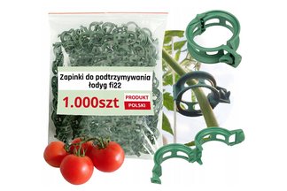 Zapinki (klipsy) do podtrzymywania roślin fi22 ZP1000R- 1000 sztuk