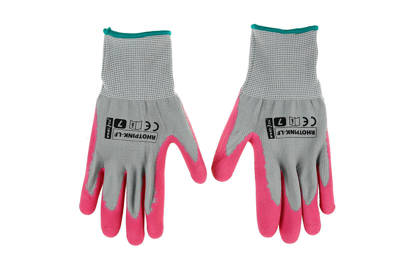 Rękawice ochronne, ogrodowe dla kobiet Rhotpink-Lf, rozmiar 7 (3 pary)