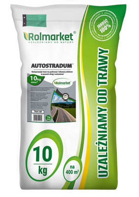 Trawa autostradowa, na pasy zieleni i pobocza Autostradum Rolmarket 10kg 